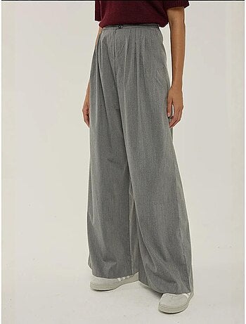 Pantalon large plissé