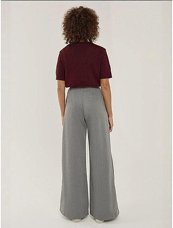 Pantalon large plissé