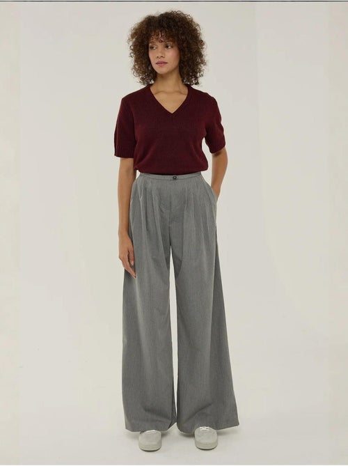 Pantalon large plissé - Kiabi
