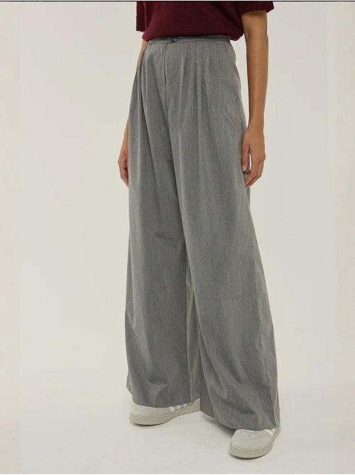 Pantalon large plissé - Kiabi