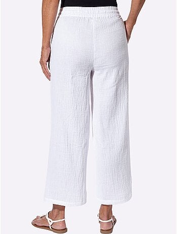 Pantalon large pur coton - taille standard - witt
