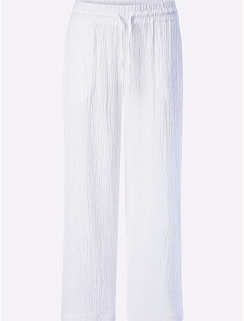 Pantalon large pur coton - taille standard - witt