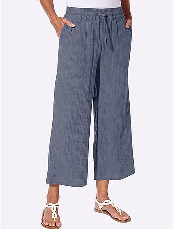 Pantalon large pur coton - taille standard - witt