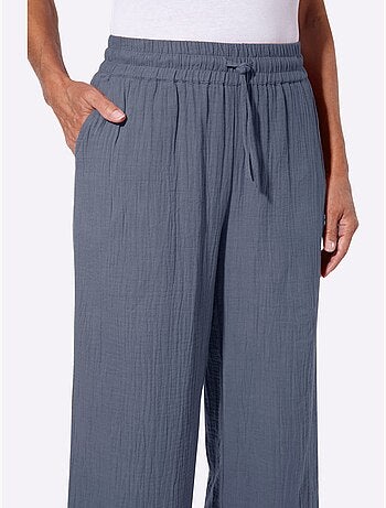 Pantalon large pur coton - taille standard - witt
