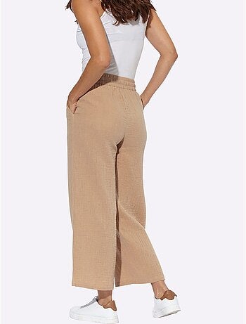 Pantalon large pur coton - taille standard - witt