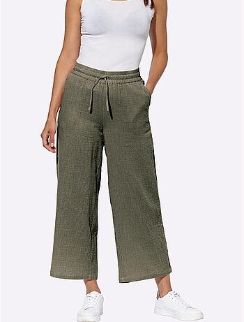 Pantalon large pur coton - taille standard - witt