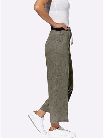 Pantalon large pur coton - taille standard - witt