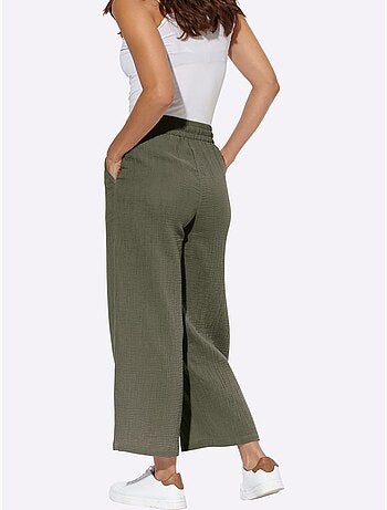Pantalon large pur coton - taille standard - witt