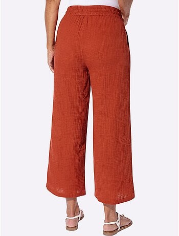 Pantalon large pur coton - taille standard - witt