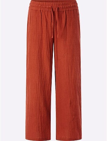 Pantalon large pur coton - taille standard - witt