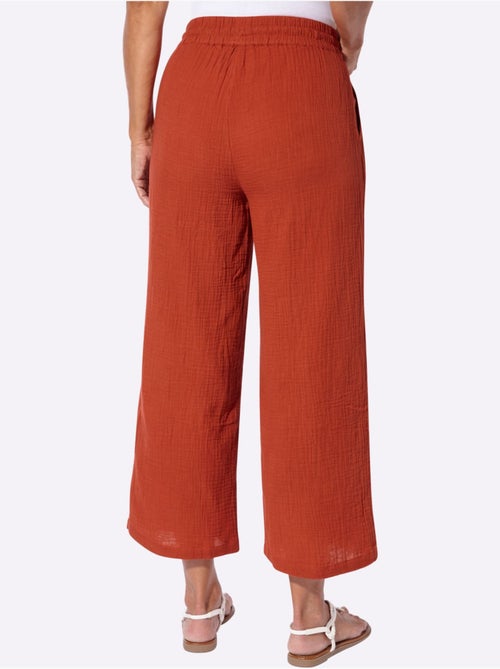 Pantalon large pur coton - taille standard - witt - Kiabi Pantalon large pur coton - taille standard - witt - Kiabi