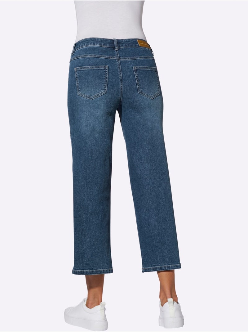 Pantalon Large Qualité Coton - Taille Standard - Witt Bleu jean - Kiabi