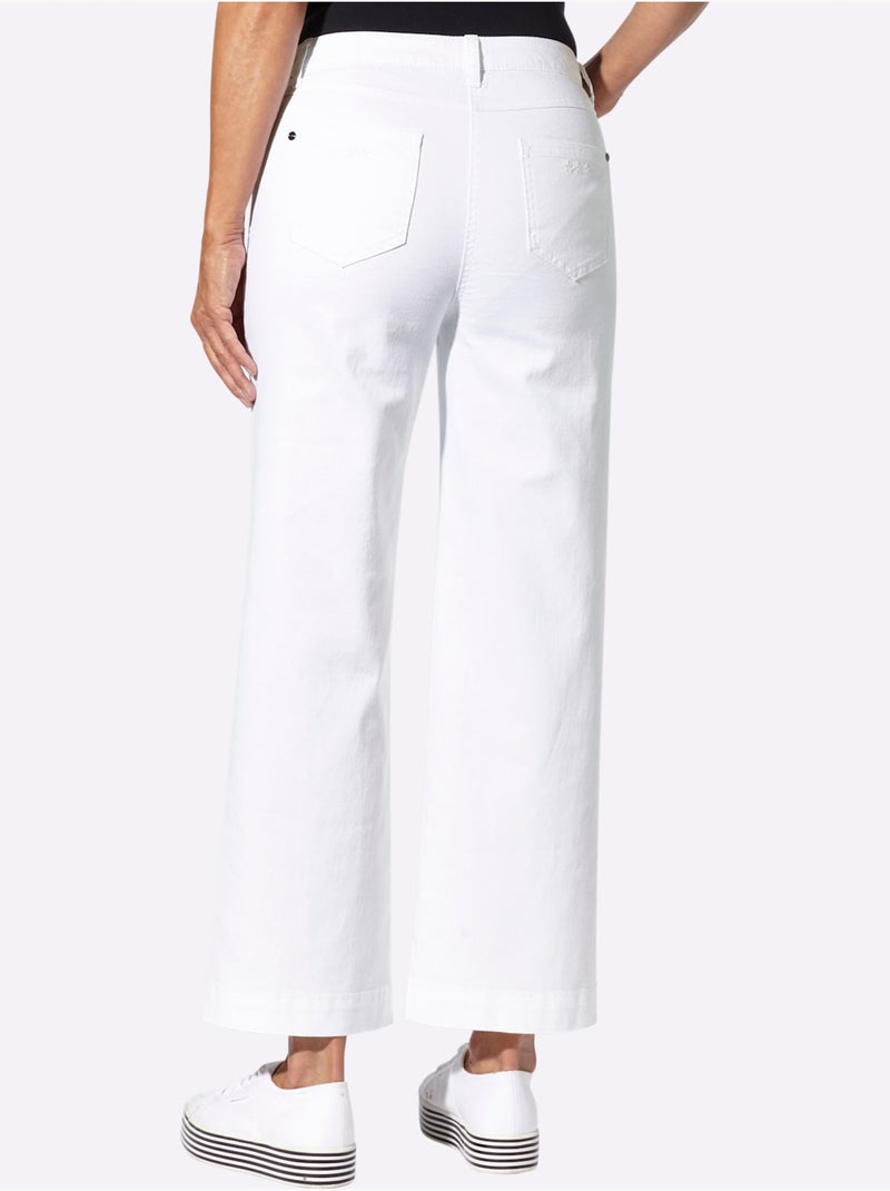 Pantalon Large Qualité Coton Doux Sur La Peau - Taille Standard - Witt Blanc - Kiabi