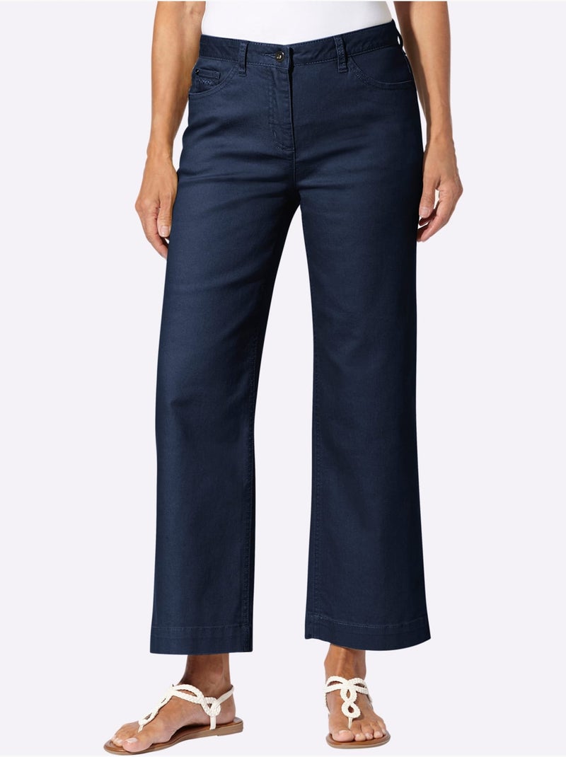 Pantalon Large Qualité Coton Doux Sur La Peau - Taille Standard - Witt Bleu foncé - Kiabi