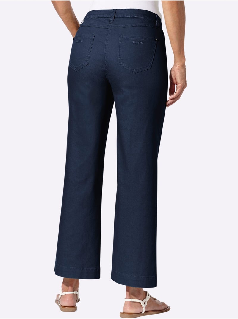 Pantalon Large Qualité Coton Doux Sur La Peau - Taille Standard - Witt Bleu foncé - Kiabi