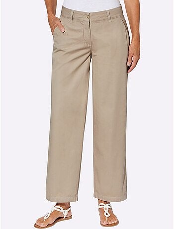 Pantalon Large Qualité Jean Légère Et Estivale - Taille Standard - Moda Vilona