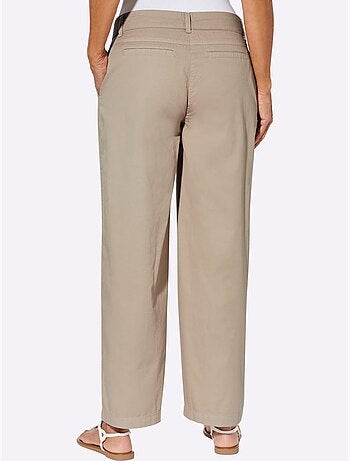 Pantalon Large Qualité Jean Légère Et Estivale - Taille Standard - Moda Vilona