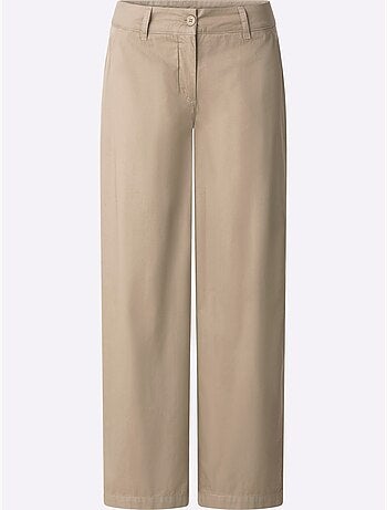 Pantalon Large Qualité Jean Légère Et Estivale - Taille Standard - Moda Vilona
