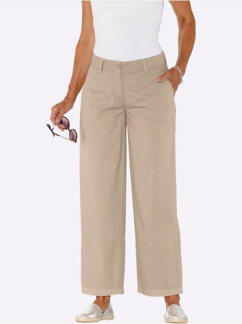 Pantalon Large Qualité Jean Légère Et Estivale - Taille Standard - Moda Vilona - Kiabi Pantalon Large Qualité Jean Légère Et Estivale - Taille Standard - Moda Vilona - Kiabi