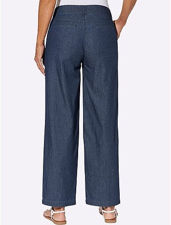 Pantalon Large Qualité Jean Légère Et Estivale - Taille Standard - Moda Vilona