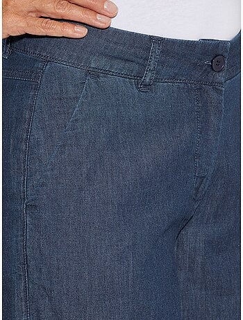 Pantalon Large Qualité Jean Légère Et Estivale - Taille Standard - Moda Vilona