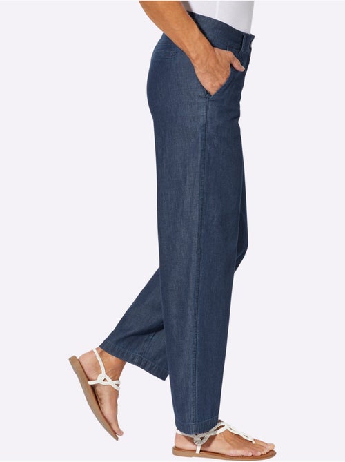 Pantalon Large Qualité Jean Légère Et Estivale - Taille Standard - Moda Vilona - Kiabi Pantalon Large Qualité Jean Légère Et Estivale - Taille Standard - Moda Vilona - Kiabi