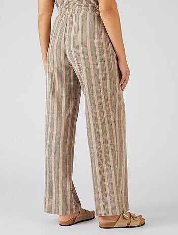 Pantalon large rayé - Damart