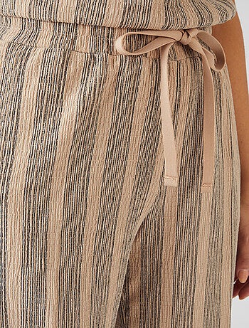 Pantalon large rayé - Damart
