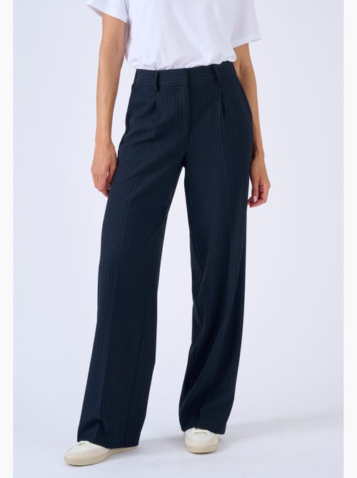 Pantalon large rayé - Damart - Kiabi