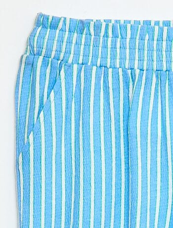 Pantalon large rayé