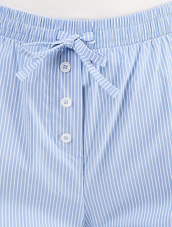 Pantalon large rayé forme balloon