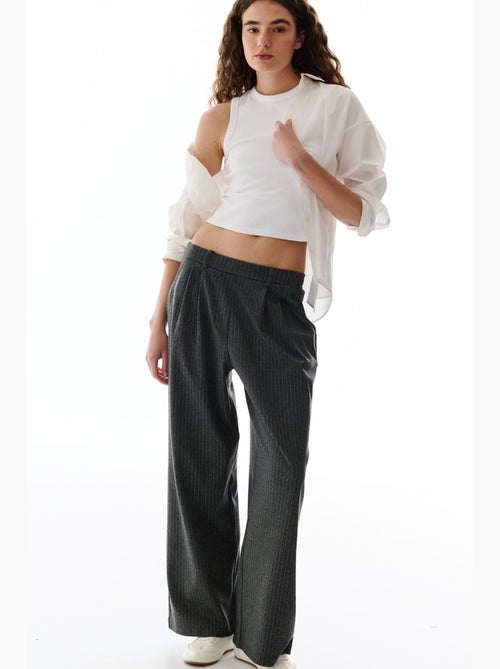 Pantalon large rayé penti - Kiabi Pantalon large rayé penti - Kiabi