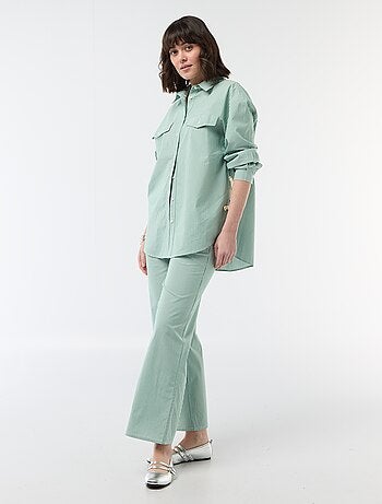 Pantalon large rayé