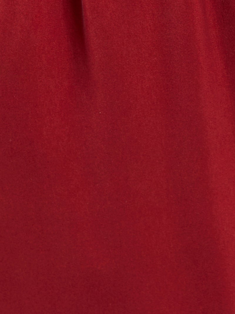 Pantalon large satiné - Damart Bordeaux - Kiabi