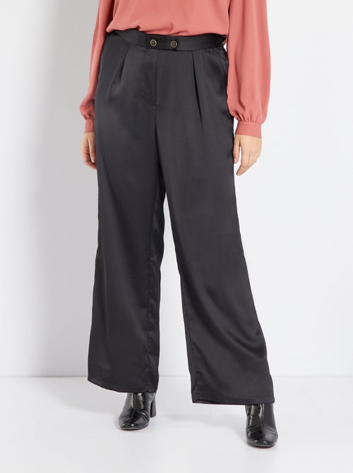 Pantalon large satiné - Kiabi