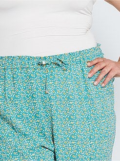 Pantalon large taille élastique - Kiabi