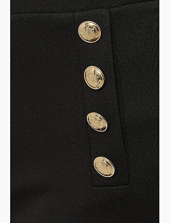 Pantalon large taille haute à détails boutonnés hiccup