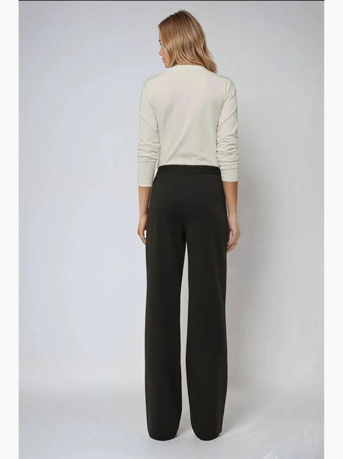 Pantalon large taille haute à détails boutonnés hiccup - Kiabi
