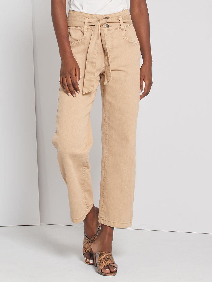 Lot De 2 Pantalons 'Mom' – Taille 36 – Zara & Kiabi – Occasion Très Bon État