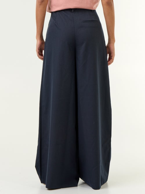 Pantalon large taille haute - Kiabi