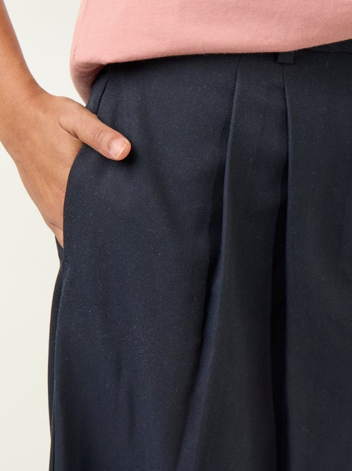 Pantalon large taille haute - Kiabi
