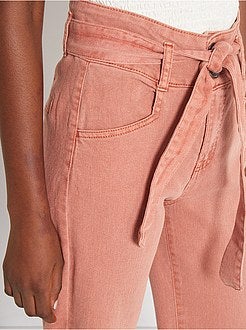 Pantalon large taille haute - Kiabi