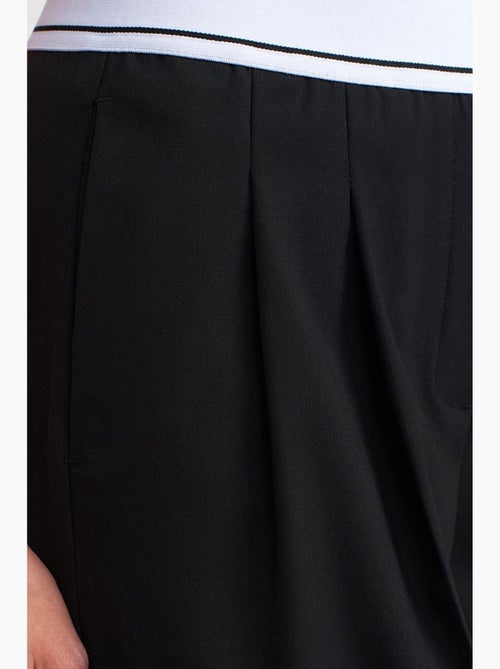 Pantalon large taille haute en crêpe dilvin - Kiabi