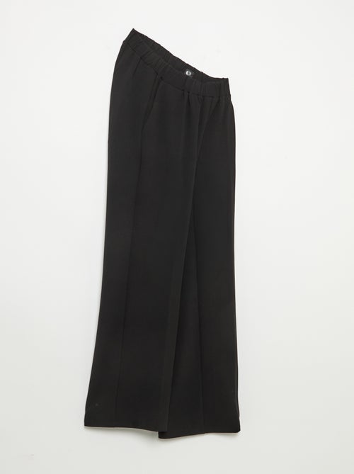 Pantalon large taille haute femme en maille légère - Kiabi Pantalon large taille haute femme en maille légère - Kiabi