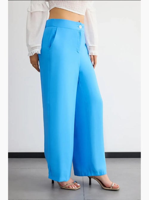 Pantalon large taille haute hiccup - Kiabi