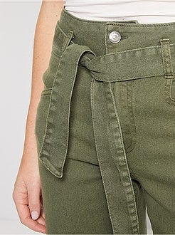 Pantalon large taille haute - Kiabi