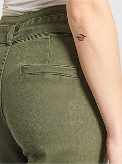 Pantalon large taille haute - Kiabi