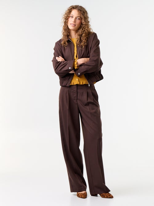 Pantalon large taille haute - Kiabi Pantalon large taille haute - Kiabi