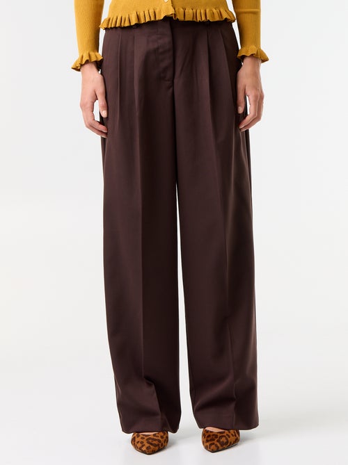 Pantalon large taille haute - Kiabi Pantalon large taille haute - Kiabi