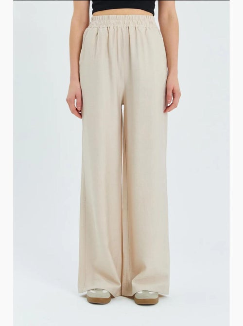 Pantalon large taille haute mixray - Kiabi Pantalon large taille haute mixray - Kiabi